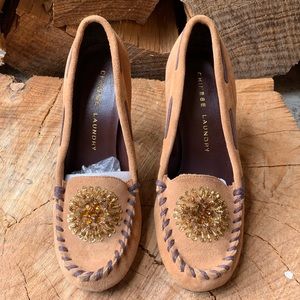 Suede Cammie Mocassin Hazelnut Pumps